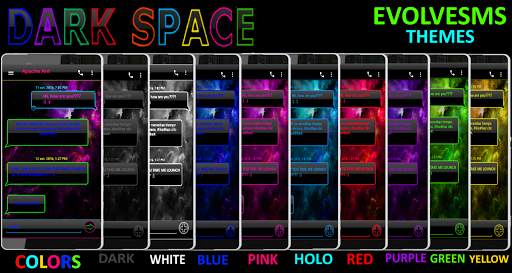 THEME EVOLVESMS SPACE GREEN screenshot 2