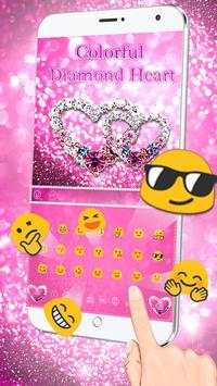 Buntes Diamant-Herz Keybaord screenshot 2