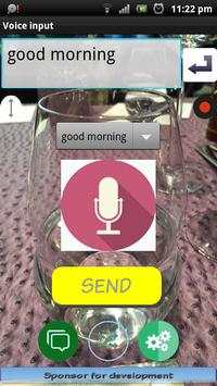 Voice input screenshot 2