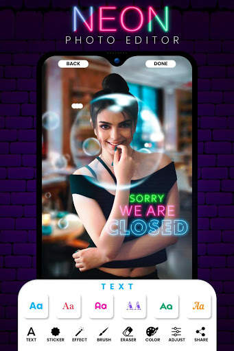 Neon Colorful Photo Editor screenshot 1