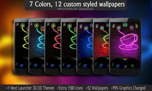 Xenon Glow Next Launcher Theme screenshot 1