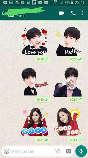 KPOP WAStickerApps : Korean Stickers for Whatsapp screenshot 3