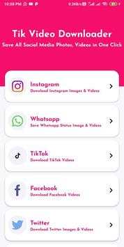 Tik Video Downloader For Tiktok Without Watermark screenshot 2