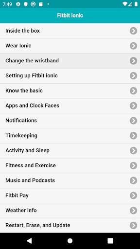 User guide for Fitbit Ionic screenshot 2