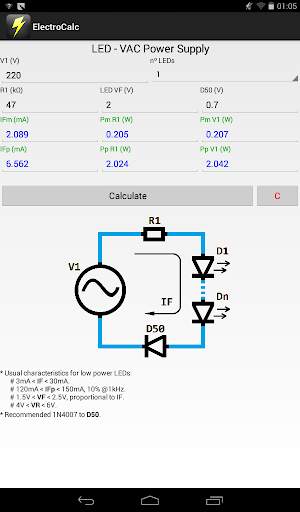 ElectroCalc FREE screenshot 5