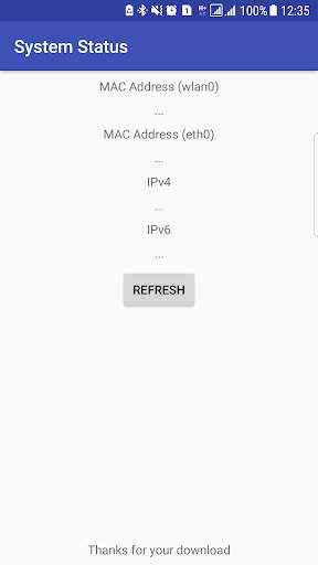 System Status screenshot 1