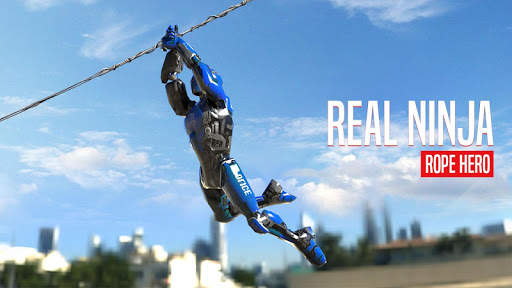 Real Flying Spider Ninja Rope Hero Vice Town Crime screenshot 1