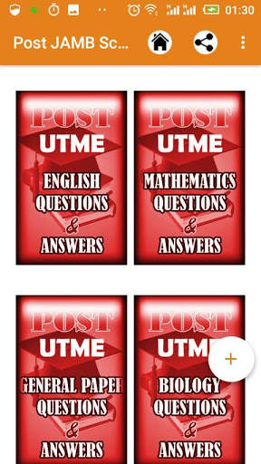 Post-JAMB Questions and Answers 2020 (Offline) 2 تصوير الشاشة
