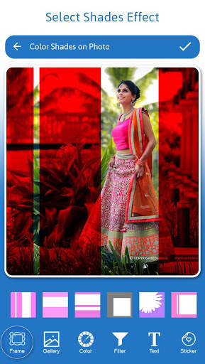 Lighting Color Photo Frame - Color Shades on Photo screenshot 1