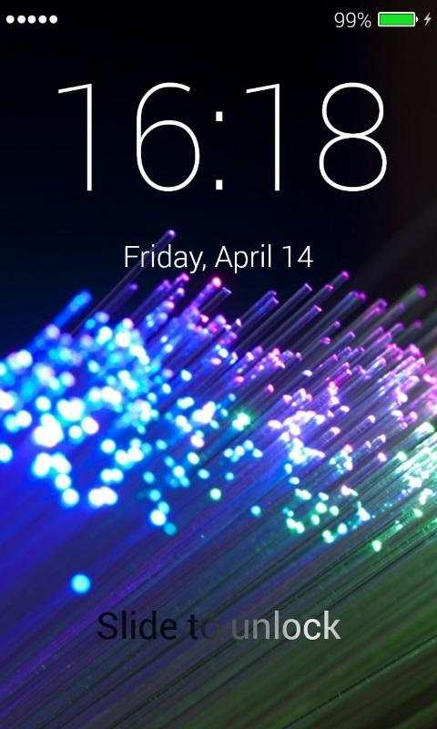 Optic Fiber Lock Screen screenshot 5