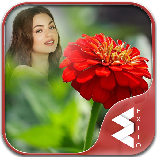 Red Flower Photo Frames icon