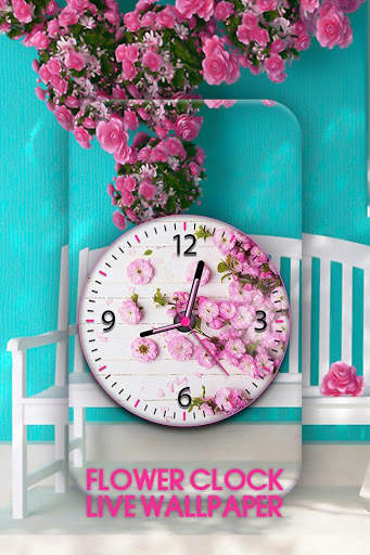 Flower Clock Live Wallpaper screenshot 3