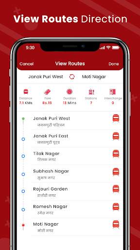 Delhi Metro Route screenshot 2
