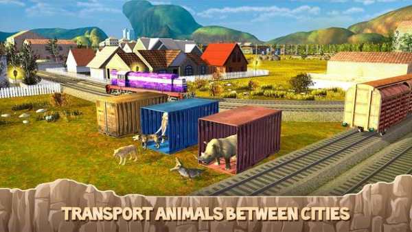 Zoo Animal Transporter Train Driving screenshot 3
