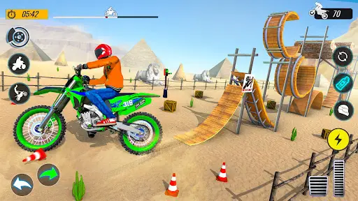 Bike Stunt Balap Motor Games screenshot 4