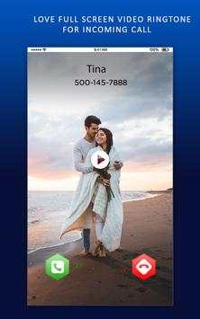 Love Full Screen Video Ringtone For Incoming Call screenshot 1