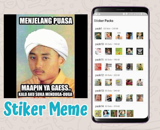 Stiker Meme Perang Gambar WAStickerApp screenshot 4