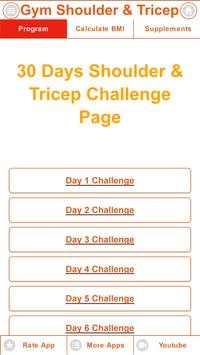 Gym Shoulder And Triceps Challenge App screenshot 3