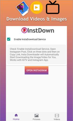 InstDown - Download Videos,Images & TV screenshot 1
