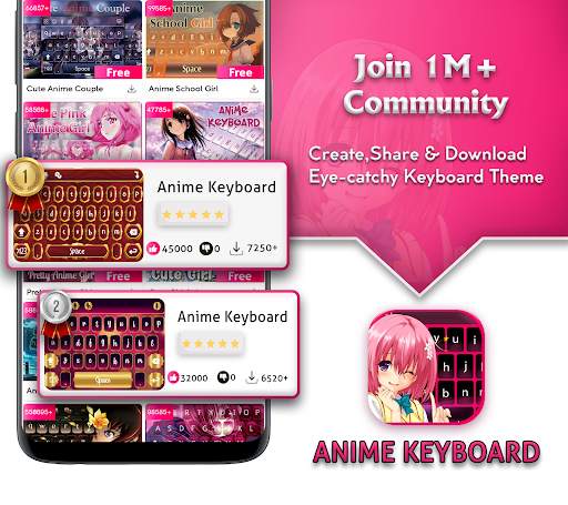 Keyboard - Anime Keyboard screenshot 2