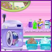 Laundry & Dry Clean For Girls - Kids Washing Games