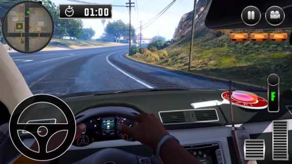 City Driving Volkswagen Car Simulator screenshot 2