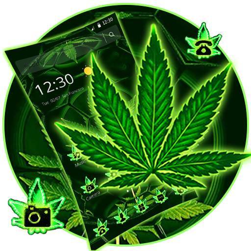 Green Football Weed Leaf Theme 1.1.2
