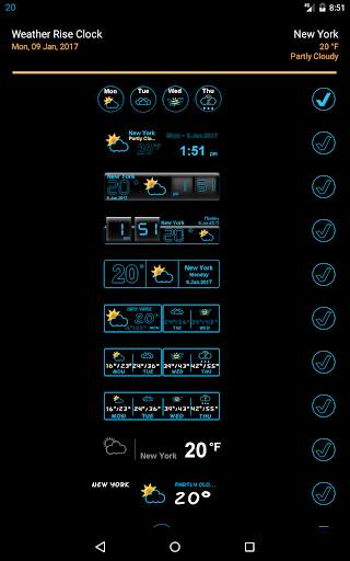 Weather Rise Clock 30  Widgets screenshot 10