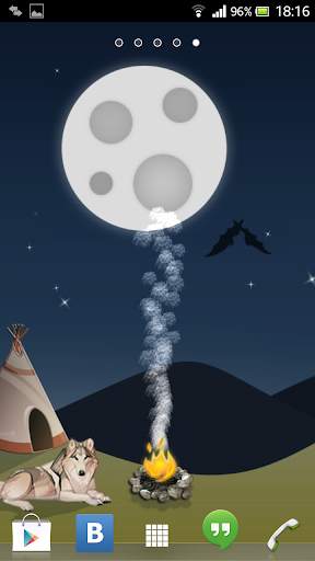 Moon and Fire Live Wallpaper скриншот 3