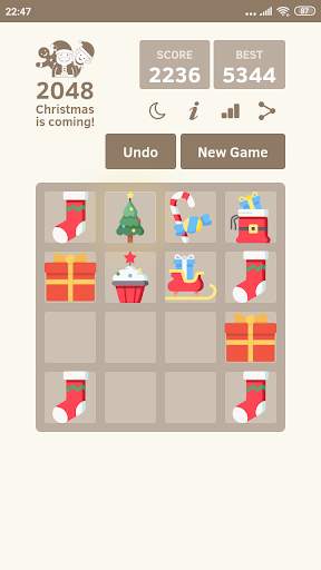 2048 Christmas 🎁 Puzzle Game screenshot 4