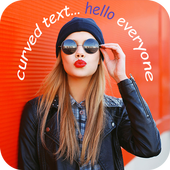 Curve Text On Photo : Stylish NameArt icon
