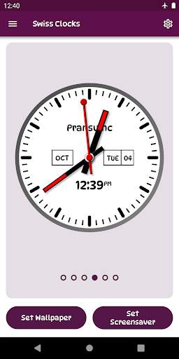 SwissClocks Live wallpaper screenshot 6