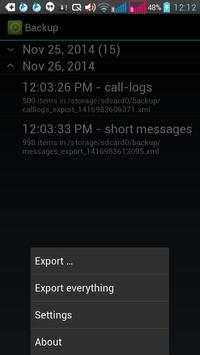 Backup Contact/Sms/Call Logs screenshot 4
