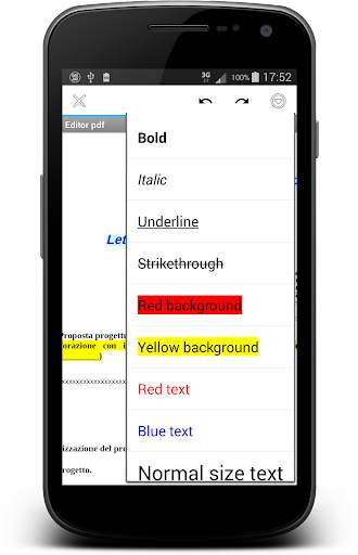 EDITOR TEXT FOR PDF screenshot 1