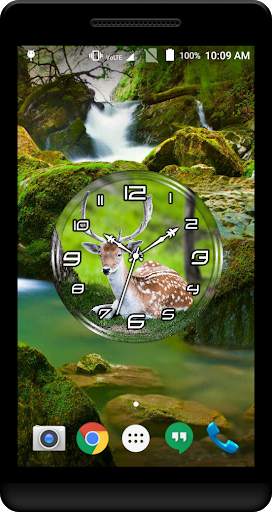Deer Clock Live Wallpaper screenshot 2