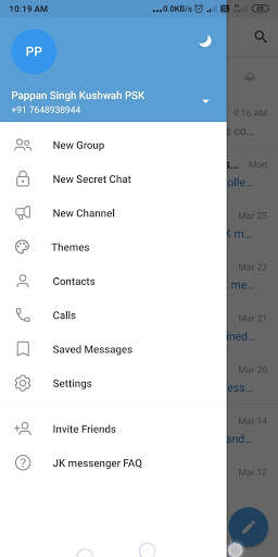 Jk light messenger screenshot 2
