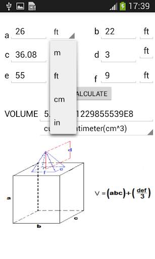 Volume Calculator 5 تصوير الشاشة