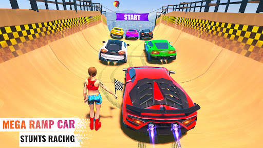 Impossible Mega Ramp Car Stunt screenshot 15