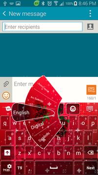 Red Rose GO Keyboard screenshot 2