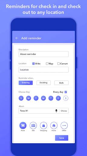 My Location & Time : Location Reminder & Tracker screenshot 4
