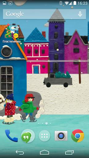 Winter town Live wallpaper HD screenshot 4