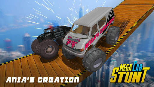 Mega Ramp Heavy Excavator: Monster Truck Stunts screenshot 2