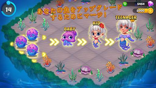 Merge Mermaids-magic puzzles screenshot 3