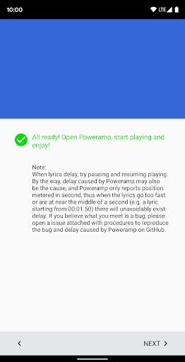 Poweramp LRC Plugin - Synced lyrics for Poweramp screenshot 2