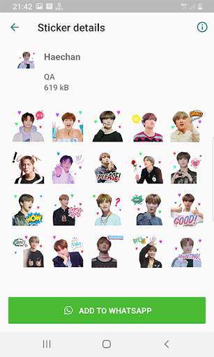 NCT 127 WAStickerApps KPOP Idol for Whatsapp screenshot 2