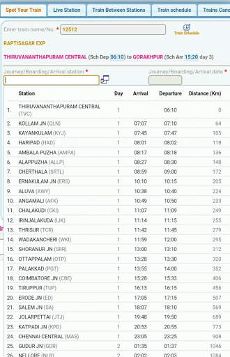 Indian Train Enquiry IRCTC 4 تصوير الشاشة