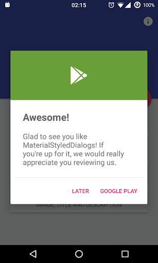 MaterialStyledDialogs Library 1 تصوير الشاشة