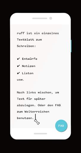 ruff: Schreiben von ⚡ Notizen, Listen & Entwürfen screenshot 6