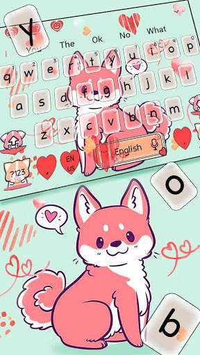 Cute Corgi Dog keyboard Theme screenshot 1
