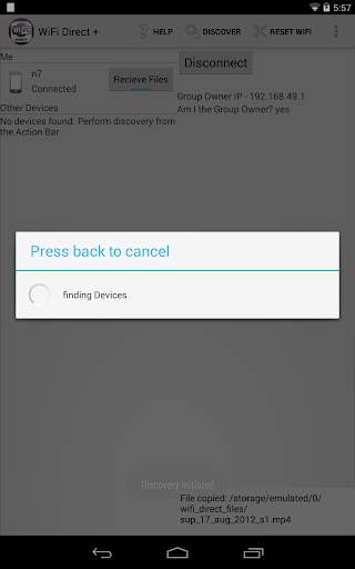 WiFi Direct   Pro screenshot 1